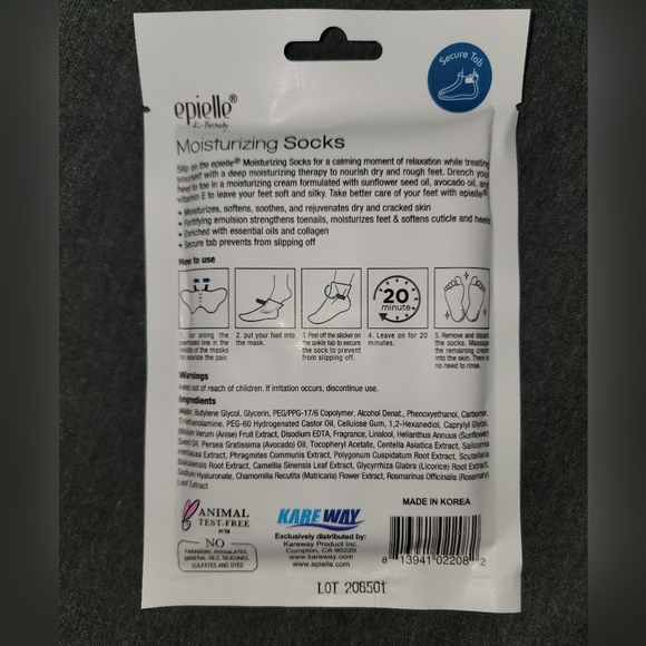 Epielle Moisturizing, Hydrating, Nourishing Glove & Sock Set of 5 - NEW - Picture 9 of 11